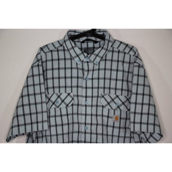 Carhartt Mens XL Relaxed Fit Vented Outdoor Fishing Button Up Shirt B937 - Picture 2 of 6